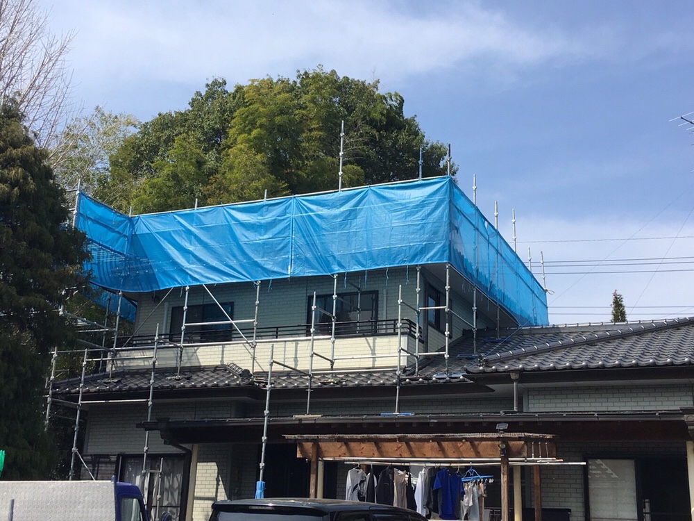 栃木県那須 改修足場工事