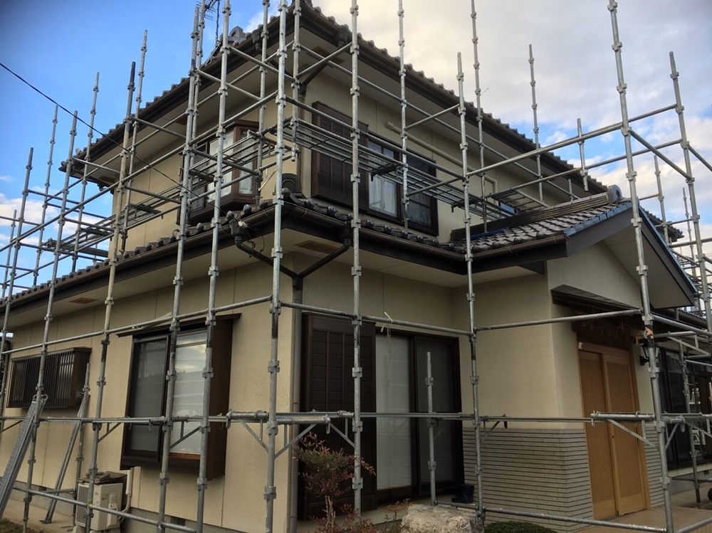 埼玉県小川町 改修足場工事