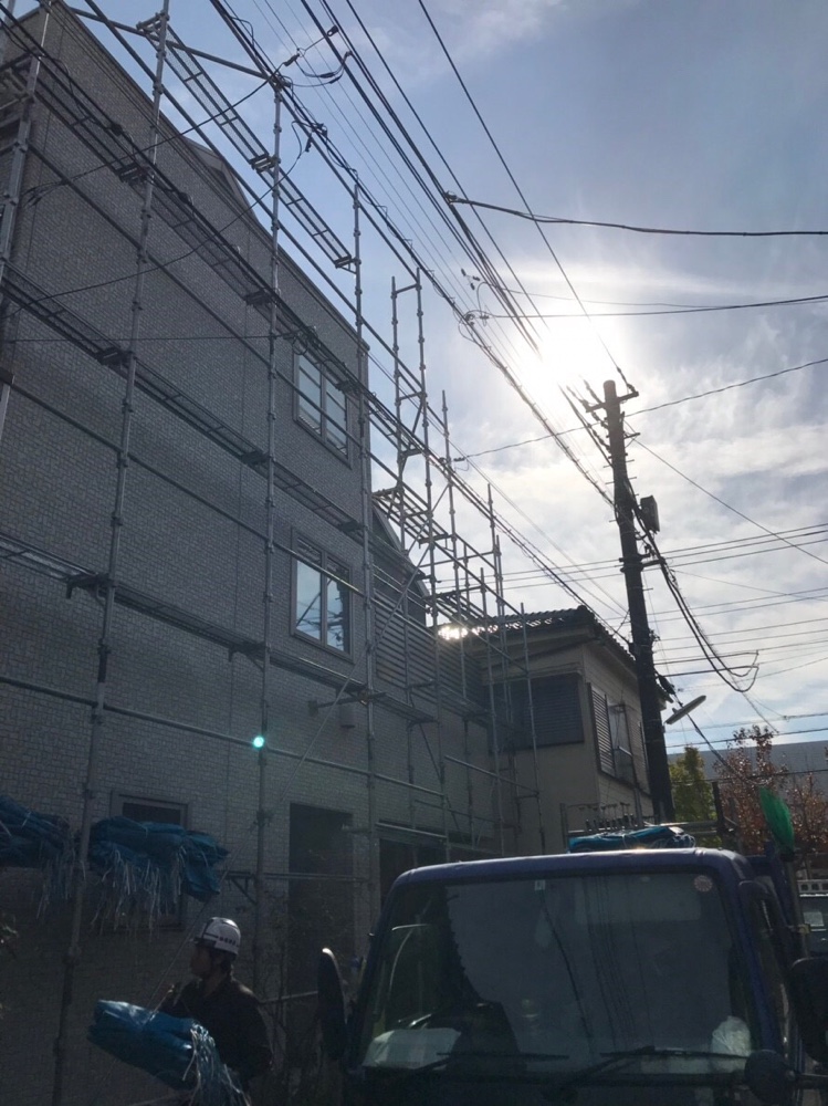 埼玉県草加市 改修足場工事