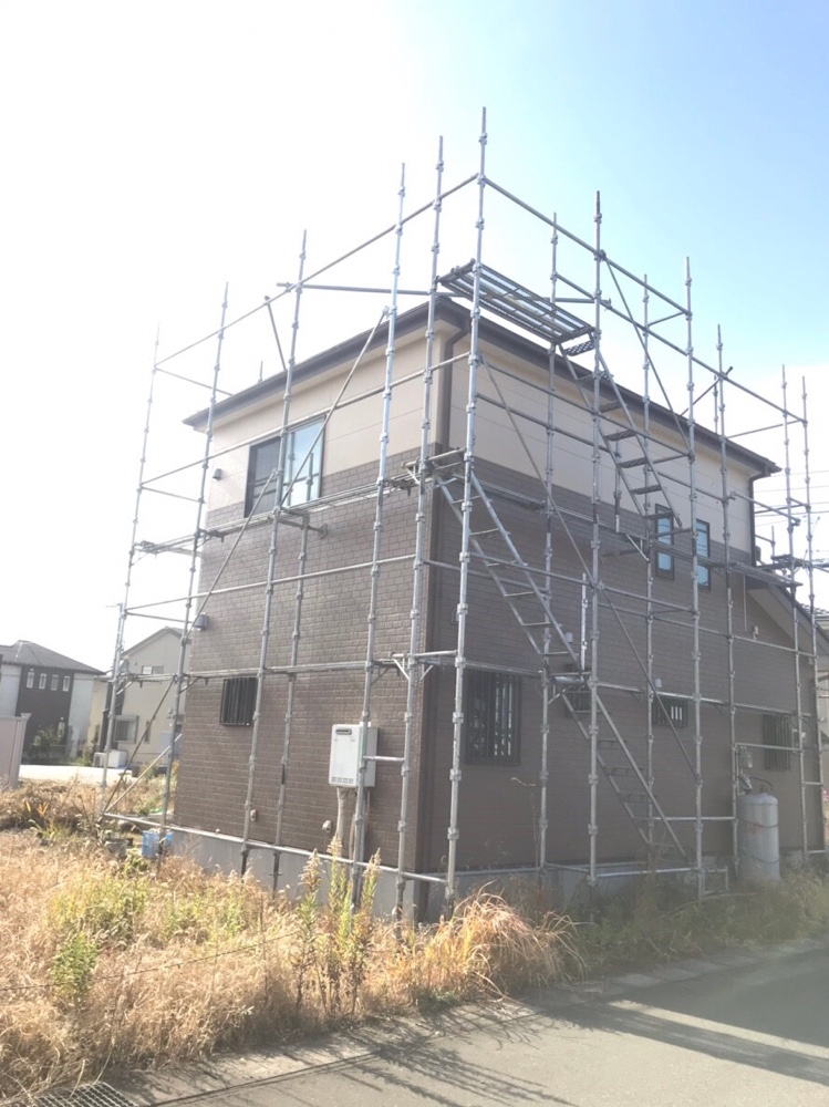 栃木県真岡市 改修足場工事