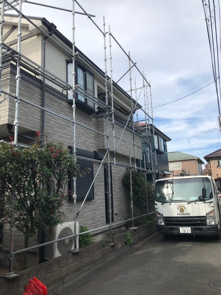 埼玉県狭山市 改修足場工事