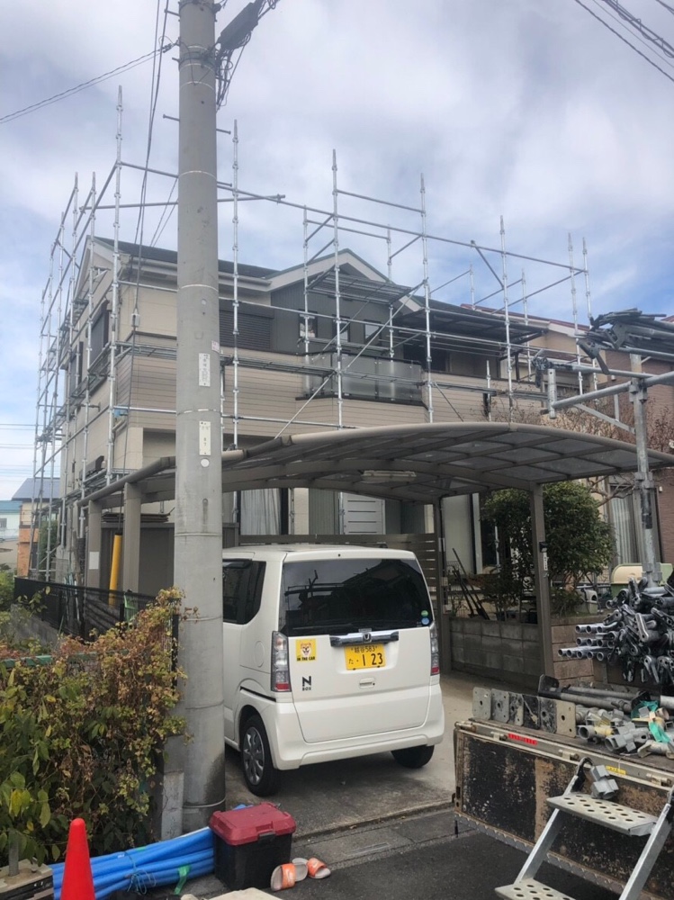 埼玉県越谷市 改修足場工事