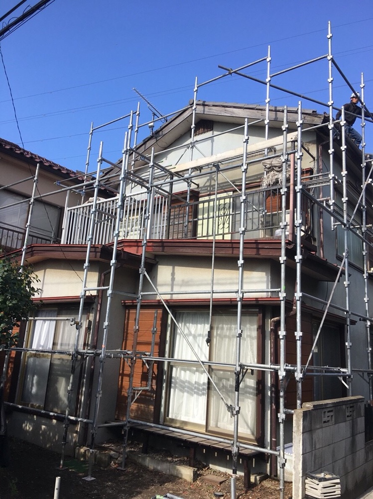 埼玉県川口市 改修足場工事