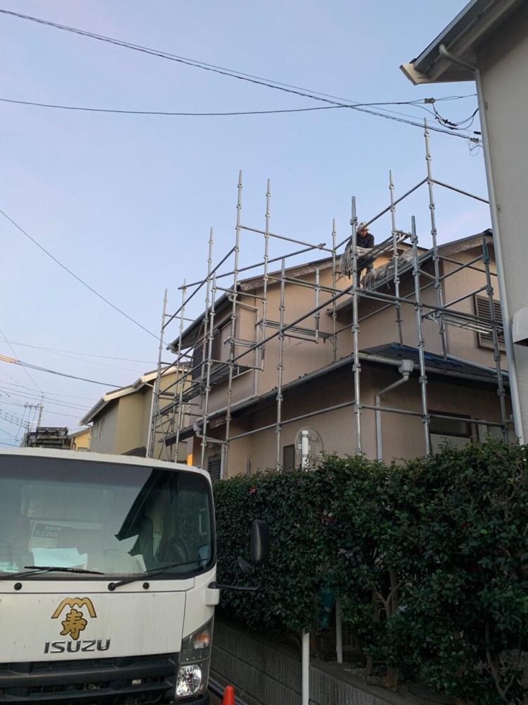 埼玉県北本市 改修足場工事