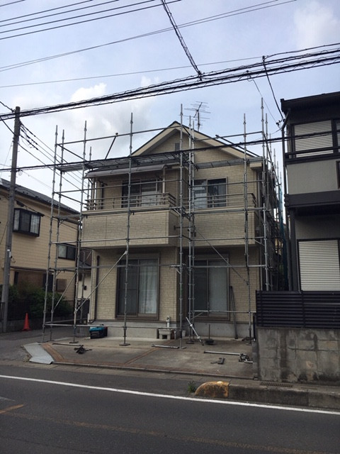 埼玉県春日部市・改修足場工事