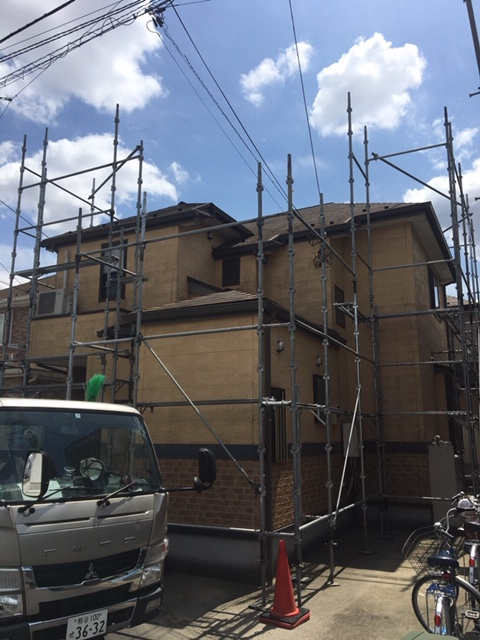 埼玉県狭山市・改修足場工事