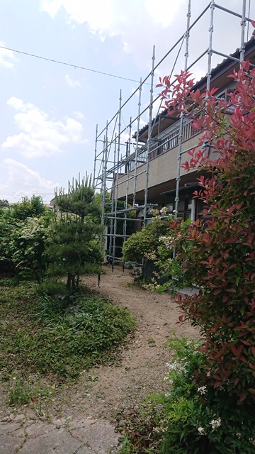 埼玉県鴻巣市　改修足場工事