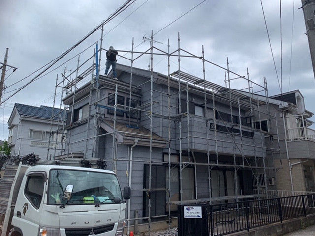 埼玉県飯能市・改修足場工事