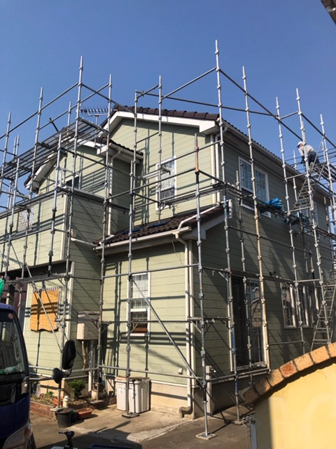 埼玉県川越市・改修足場工事