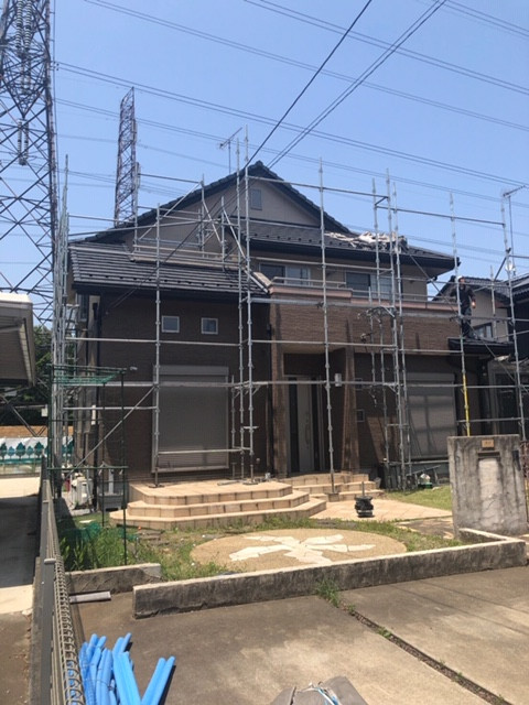 埼玉県日高市・改修足場工事