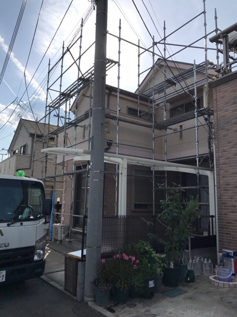 埼玉県狭山市・改修足場工事