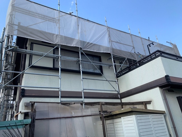 群馬県大泉町・改修足場工事